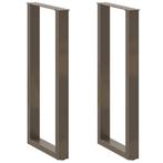 vidaXL Bartafelpoten 2 st U-vormig 40x(100-101) cm staal, Verzenden, Nieuw