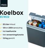 2dekans | MOA Koelbox Elektrisch 12v 230 volt - Coolbox 22L, Caravans en Kamperen, Ophalen of Verzenden, Gebruikt