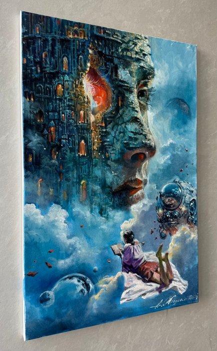 Alexander Khodko (1968) - Dream of the Stone Mind, Antiek en Kunst, Kunst | Schilderijen | Modern
