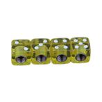 TT-products ventieldoppen Dice Clear Yellow dobbelstenen 4, Auto diversen, Ophalen of Verzenden, Nieuw