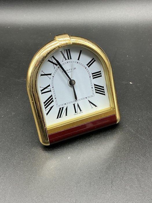 Wekker, Bureauklok - Cartier - Verguld - 1970-1980, Antiek en Kunst, Antiek | Klokken
