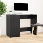 vidaXL Bureau 100x50x75 cm bewerkt hout zwart, Huis en Inrichting, Bureaus, Verzenden, Nieuw