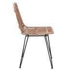 Dining tuinstoel Flamingo Wicker Aluminium Zwart The, Verzenden, Nieuw