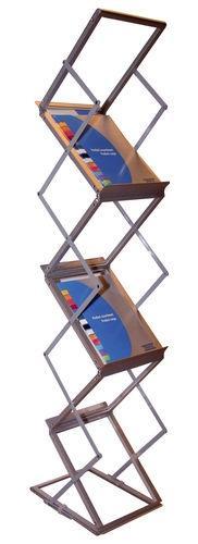 Zig Zag Brochure Stand (6x A4) Opvouwbaar, Zakelijke goederen, Kantoor en Winkelinrichting | Kantoorartikelen, Etalage, Nieuw in verpakking