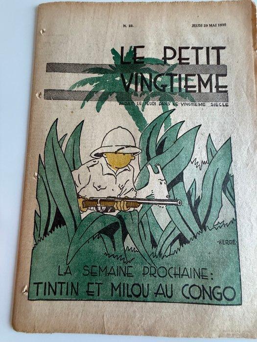 Le Petit Vingtième N°22 - Couverture Hergé - Annonce Début, Boeken, Stripboeken