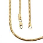 Gouden slangenschakel ketting | Midas | 60 cm