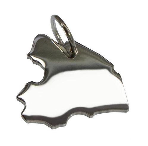 Zilveren Provincie Drenthe ketting hanger, Sieraden, Tassen en Uiterlijk, Kettinghangers, Verzenden