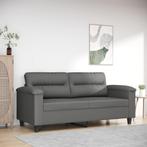 vidaXL Tweezitsbank 140 cm microvezelstof donkergrijs, Huis en Inrichting, Banken | Bankstellen, Verzenden, 150 tot 200 cm, Stof