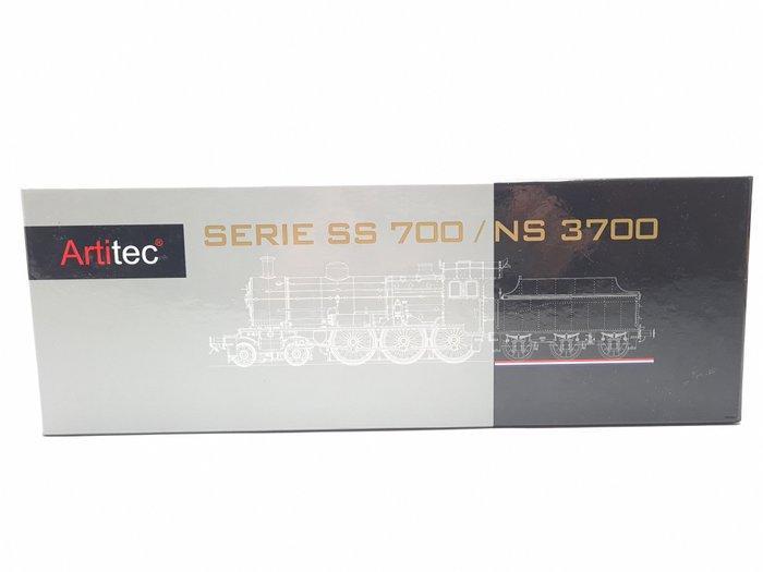 Artitec H0 - 22.224.01 - Stoomlocomotief met tender (1) - NS, Hobby en Vrije tijd, Modeltreinen | H0