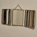 Spiegel - Staal - Driedelige barbierspiegel, metalen