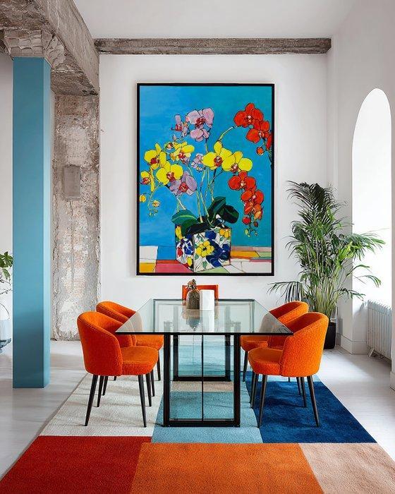 E. García - FLORES EN JAPÓN XL (NO RESERVE), Antiek en Kunst, Kunst | Schilderijen | Modern