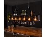 Hanglamp / Wijnrek Decorate 160 cm - zwart | Meubelplaats, Huis en Inrichting, Lampen | Hanglampen, Nieuw, Ophalen of Verzenden