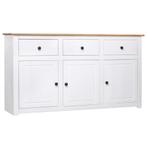 vidaXL Dressoir Panama Range 135x40x80 cm massief grenenhout, Huis en Inrichting, Kasten | Dressoirs, 100 tot 150 cm, Verzenden
