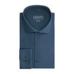 GENTS - Uni blauw 4-way stretch - XXL 45/46, Kleding | Heren, Overhemden, Verzenden, Nieuw