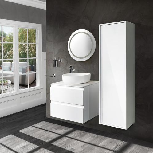 Kolomkast Creavit Sally 160x40x35 cm Greeploos Hoogglans Wit, Doe-het-zelf en Verbouw, Sanitair, Ophalen of Verzenden