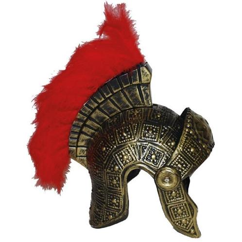 Goudkleurige Romeinse helmen - Helmen, Hobby en Vrije tijd, Feestartikelen, Ophalen of Verzenden