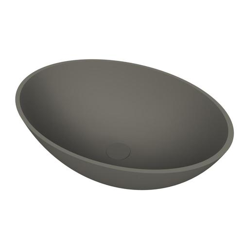 Arcqua Prince Opbouw Waskom Ovaal 49x34 Mat Quartz Grijs, Doe-het-zelf en Verbouw, Sanitair, Overige typen, Nieuw, Ophalen of Verzenden