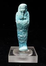 Oude Egypte, late periode - Oushebti gegraveerd met blauw, Antiek en Kunst