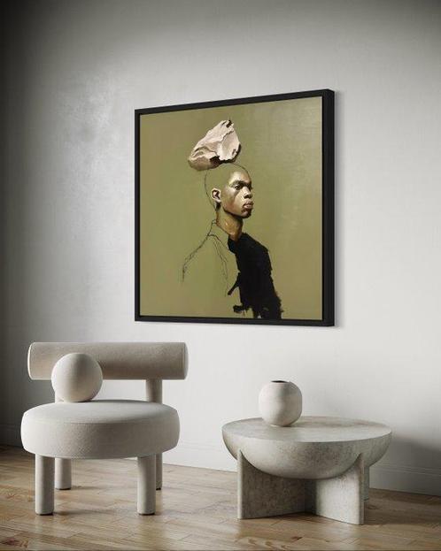 Houessou Koffins Bryan (1999) - Mon fardeau, Antiek en Kunst, Kunst | Schilderijen | Modern
