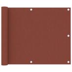vidaXL Balkonscherm 75x500 cm oxford stof terracotta, Verzenden, Nieuw