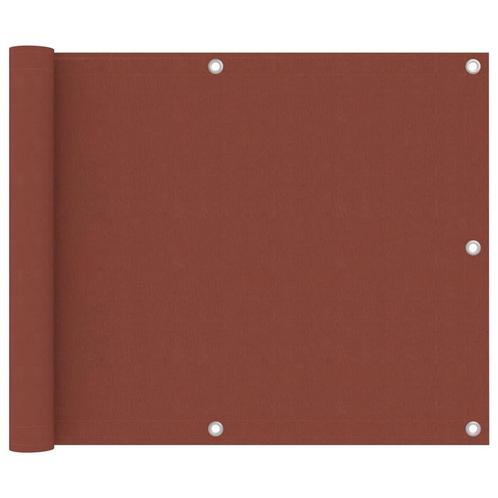 vidaXL Balkonscherm 75x500 cm oxford stof terracotta, Tuin en Terras, Zonneschermen, Nieuw, Verzenden