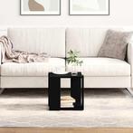 vidaXL Salontafel Zwart eiken 32 x 32 x 30 cm Bewerkt hout, Huis en Inrichting, Tafels | Salontafels, Verzenden, Vierkant, Nieuw