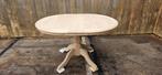 Ovale uit trek tafel, Ophalen, Blank hout, Eikenhout, Nieuw