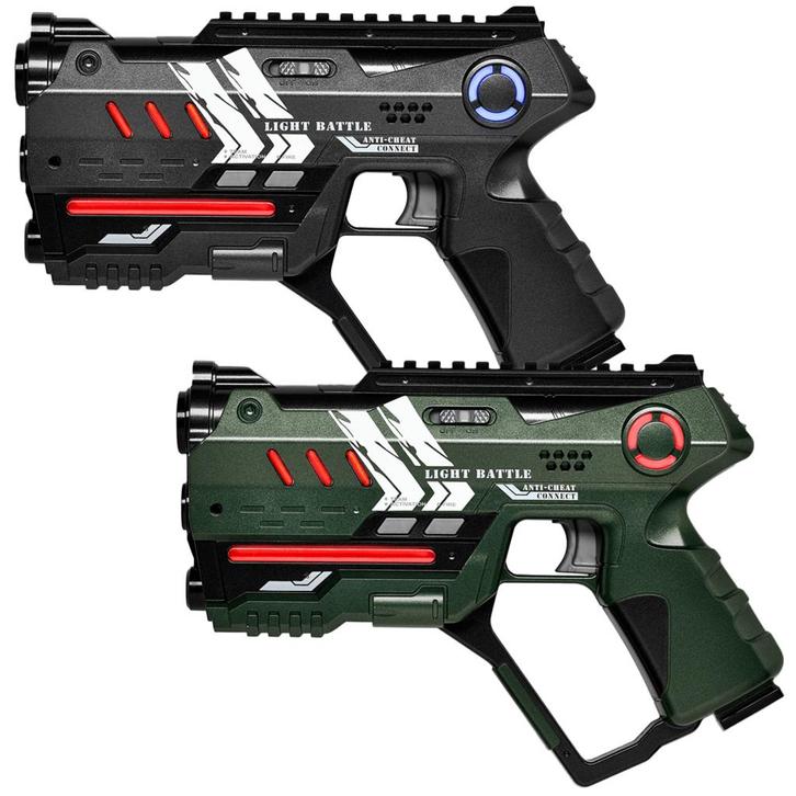 2 Light Battle Connect Anti-cheat laserguns - Metallic, Kinderen en Baby's, Speelgoed | Buiten | Actiespeelgoed, Nieuw, Ophalen of Verzenden