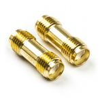 SMA adapter (v/v) - Nedis (Verguld, 2 stuks), Verzenden, Nieuw