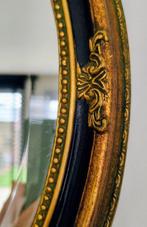 Handmade / Handpainted - Spiegel- Ovale wandspiegel - Facet, Antiek en Kunst