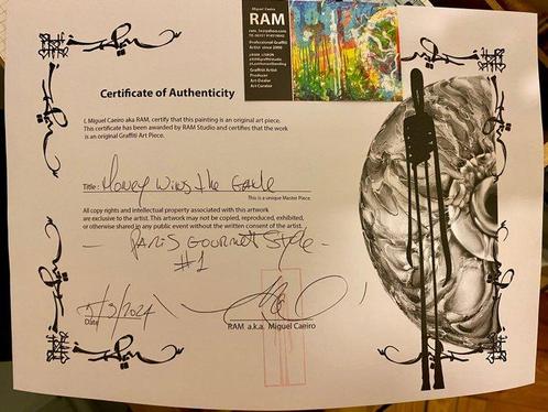 RAM aka Miguel Caeiro - Money Wins The Game, Antiek en Kunst, Kunst | Schilderijen | Modern