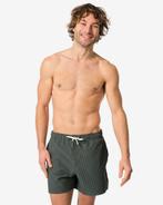 HEMA Herenzwembroek seersucker donkergroen, Kleding | Heren, Overige Herenkleding, Verzenden, Nieuw