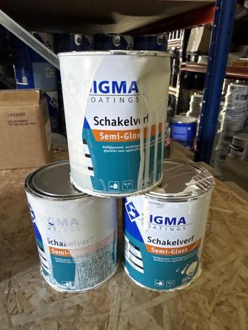 Sigma Schakelverf Semi-Gloss - WIT - 1 liter SCHADEBLIK beschikbaar voor biedingen