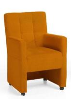 Eetkamerstoel Peter - eetkamerstoelen - Goud, Nieuw, Stof