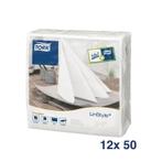 Tork Linstyle dinerservetten 1/4 vouw wit 40cm (600 stuks), Verzenden, Nieuw