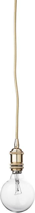 Bloomingville - Goud Finish Socket w/ Goud col. Textile Cord, Verzenden