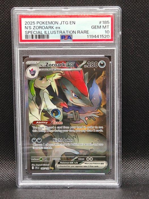 Pokémon - 1 Graded card - PSA 10 GEM MINT Ns Zoroark ex 185, Hobby en Vrije tijd, Verzamelkaartspellen | Pokémon