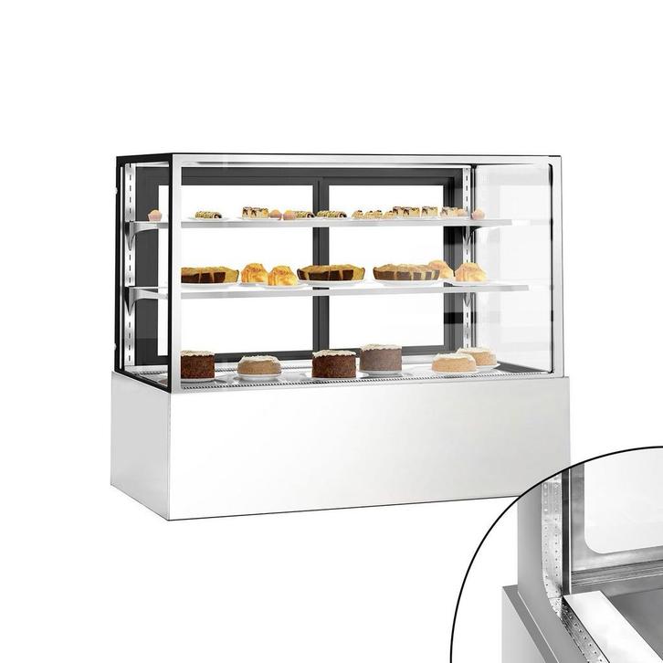 GGM Gastro | Koelvitrine & Gebaksvitrine - 1500mm - Dubbele, Zakelijke goederen, Horeca | Meubilair en Inrichting, Nieuw in verpakking