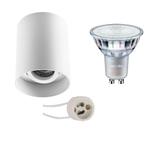 Voordeelset: Opbouwspot Set - Pragmi Luxina Pro - GU10, Metaal of Aluminium, Nieuw, Ophalen of Verzenden, Led