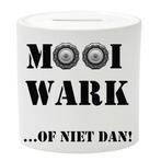 Spaarpot - Tekst - Mooi Wark - ...Of niet dan! NIEUW, Verzamelen, Spaarpotten, Ophalen of Verzenden, Nieuw