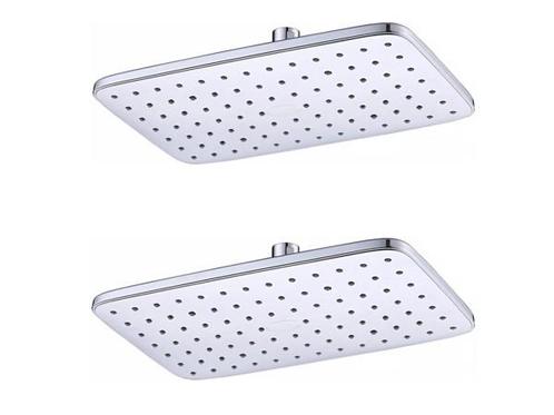 Veiling - 2x Beaux hoofddouche rechthoekig 29x18cm Port chro, Doe-het-zelf en Verbouw, Sanitair