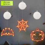 Halloween Verlichting Raam Set - 20 cm - Spinnenweb,, Hobby en Vrije tijd, Feestartikelen, Verzenden, Nieuw