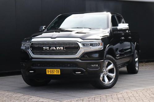 Dodge Ram 1500 5.7 V8 4x4 Crew Cab 57 Limited | LEDER | MEM, Auto's, Bestelauto's, Onderhoudsboekje, Lease, Zwart, Automaat, Overige kleuren