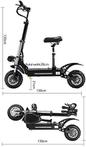 RS7 Elektrische step-11 inch- 5600 watt vouwbaar – 90 km/u