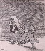 Vrij Nederland - Rug tegen de muur (lijst optie), Verzamelen, Verzenden, Foto of Poster