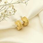 19,2 Krt. Gouden klapcreolen | Ø 16,5 mm (gouden oorringen), Sieraden, Tassen en Uiterlijk, Oorbellen, Ophalen of Verzenden, Gebruikt