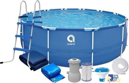 Avenli groot opzetzwembad 420 cm - Veilig en duurzaam voo..., Tuin en Terras, Zwembaden, Nieuw, Ophalen of Verzenden