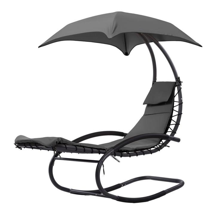 Luxe Ligstoel Tuin Parasol | OP = OP | 40%!, Tuin en Terras, Tuinstoelen, Verstelbaar, Nieuw, Metaal, Ophalen of Verzenden