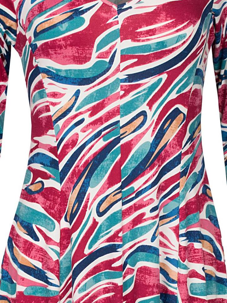 Jurk Lilian Bordeaux L (40), Kleding | Dames, Jurken, Verzenden