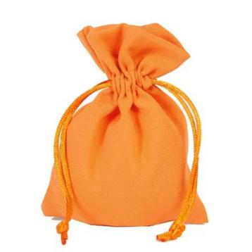 10 oranje stoffen cadeauzakjes met koord nu 4,95! beschikbaar voor biedingen